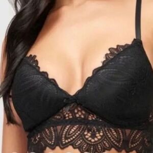 Frederick's Of Hollywood Finley Long Line Bralette Bra